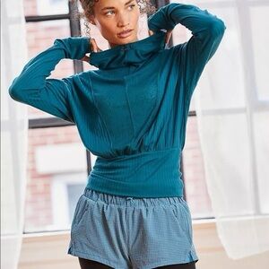 Free People Movement tap in layering top in Jewel Size XS